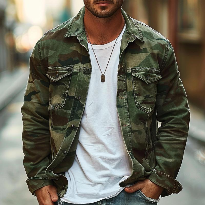 Harper™|Retro-Style Camouflage Jacket