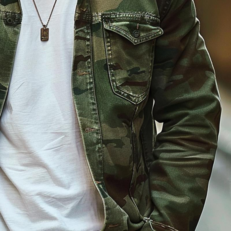 Harper™|Retro-Style Camouflage Jacket