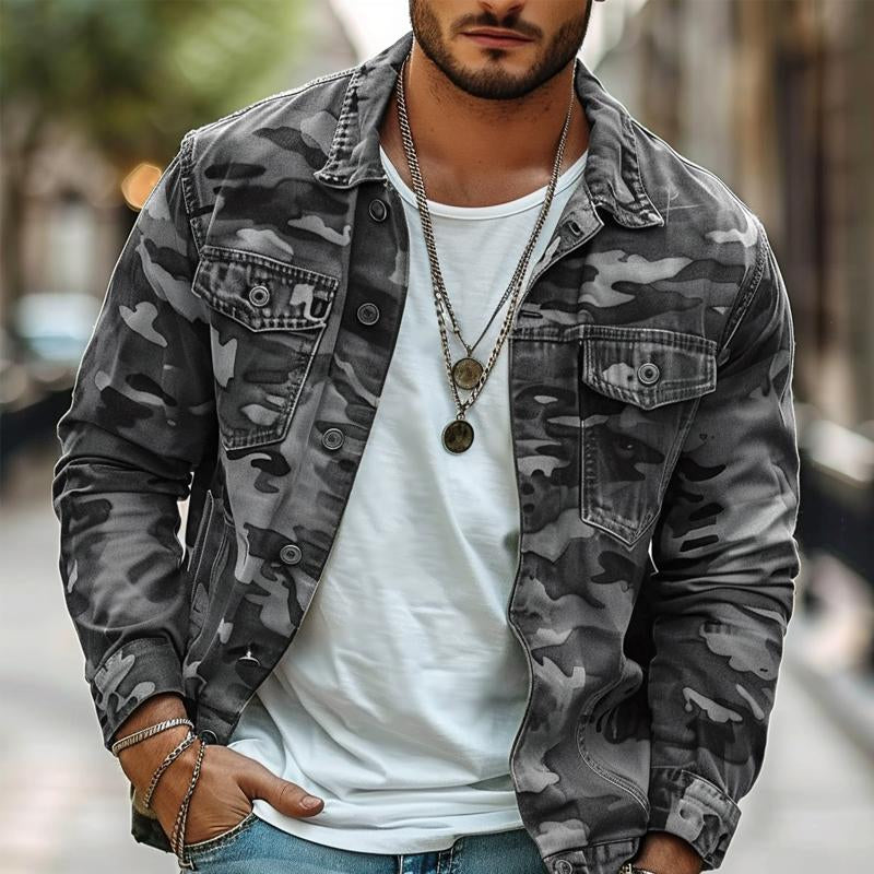 Harper™|Retro-Style Camouflage Jacket