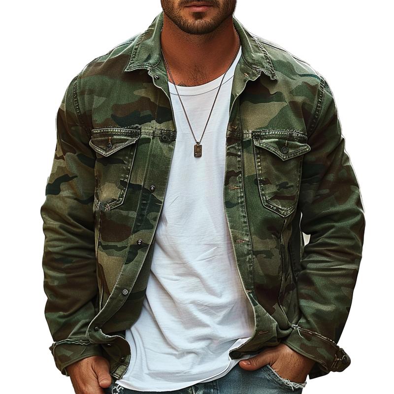 Harper™|Retro-Style Camouflage Jacket