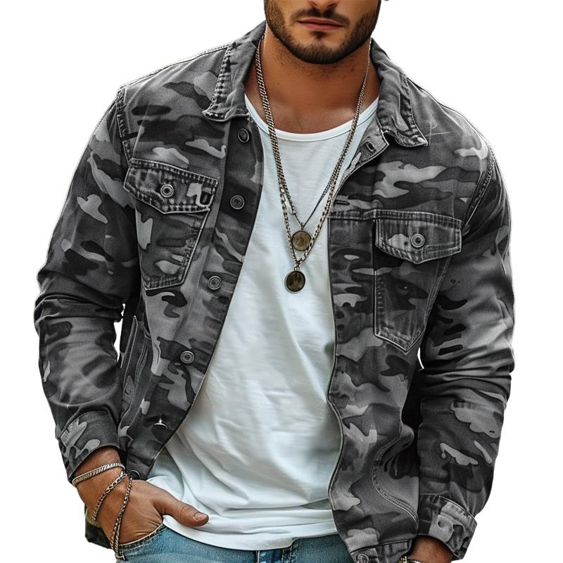Harper™|Retro-Style Camouflage Jacket