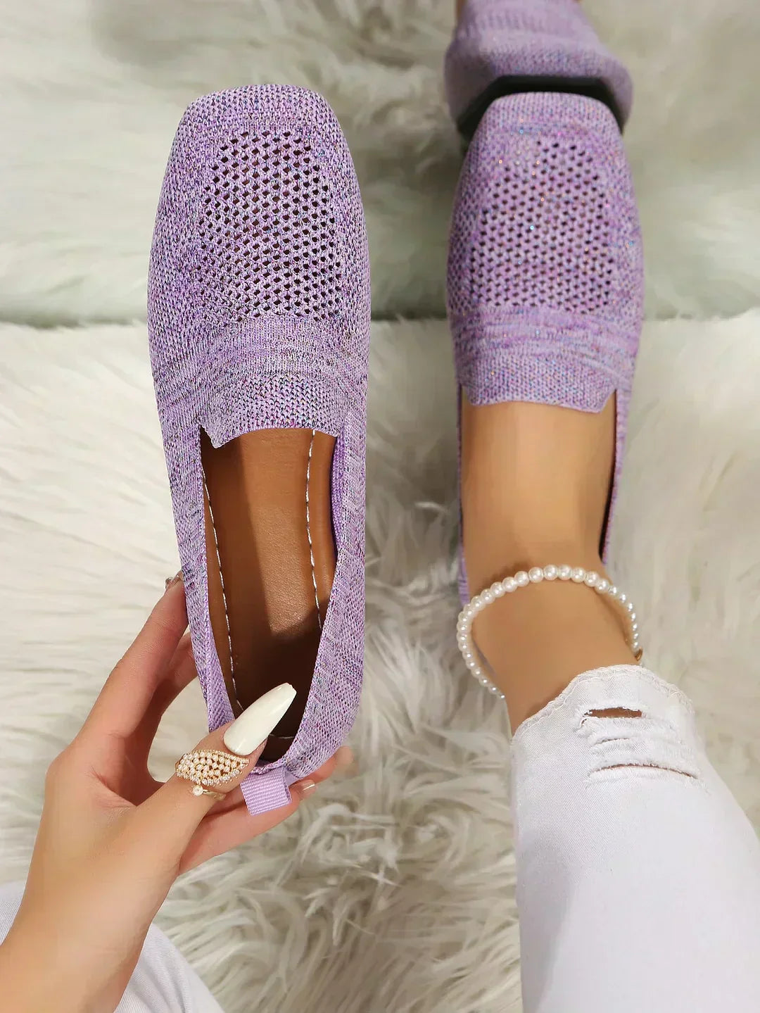 Ayla | Knit Orthopedic Flats