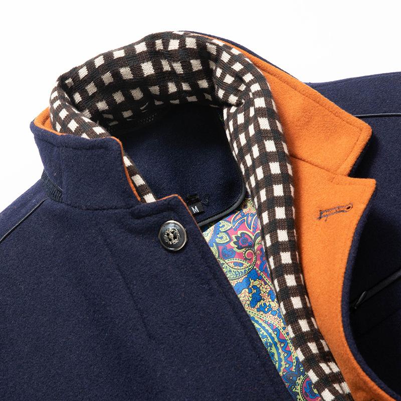 Emilio™ | Men's Winter Wool Blend Coat with Removable Scarf